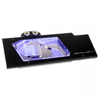 Vandens aušinimo blokas GPU Watercool Heatkiller IV pilno dengimo Radeon RX 5700 / XT, akrilas + nikelis, RGB, juodas