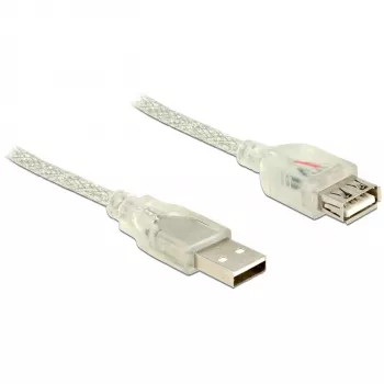 USB kabelis DeLOCK 83883 USB 2.0 2m permatomas