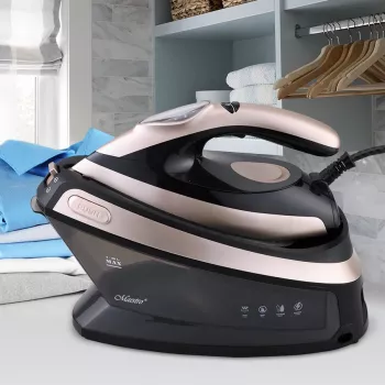 Maestro MR-320C garo lyginimo stotis 2400 W 1,5 L Keraminis padas Juoda, Rožinis auksas
