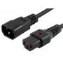 Microconnect PC1024 maitinimo laidas 1 m C13 kištukas C14 lizdas juodas