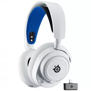 Ausinės SteelSeries Arctis Nova 7P Wireless baltos/mėlynos