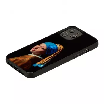 Apsauginis dėklas iKins, skirtas Apple iPhone 12 Pro Max, su „Mergina su perliniu auskaru“ dizainu