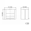 Metz 1309430003-E Grey RJ45 kištukinis lizdas