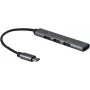 USB šakotuvas Helos 344447 Type-C 5000 Mbit/s pilkas