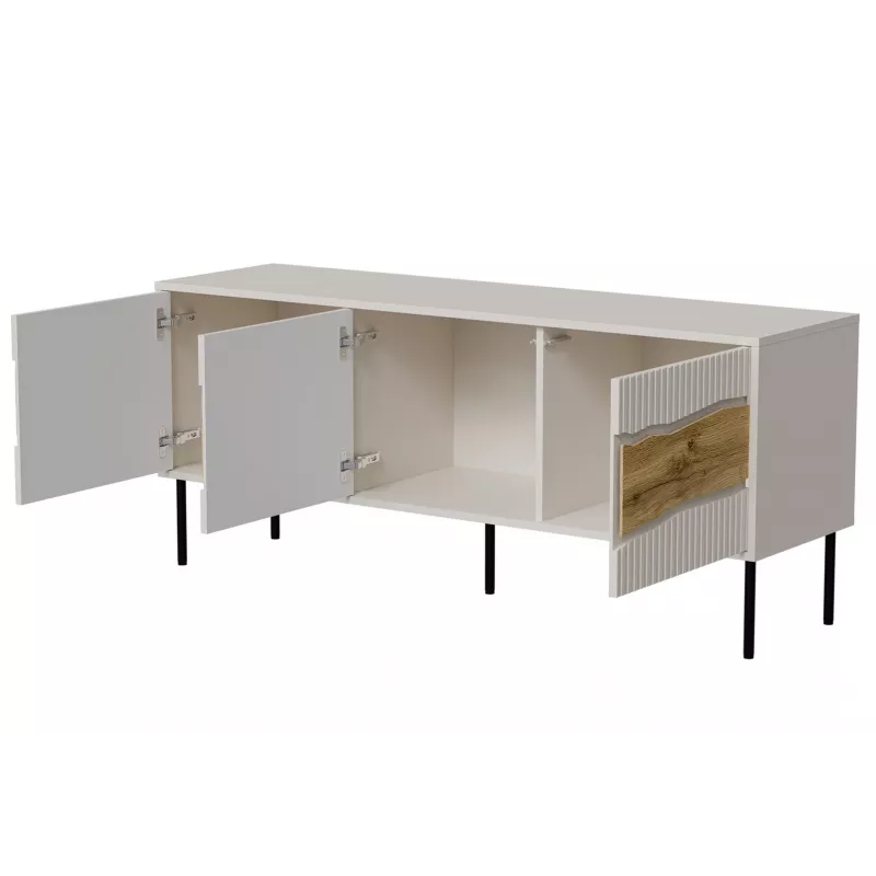 Cama INSERTO 3D TV spintelė 143.5x40x61.5 kašmyro + LED
