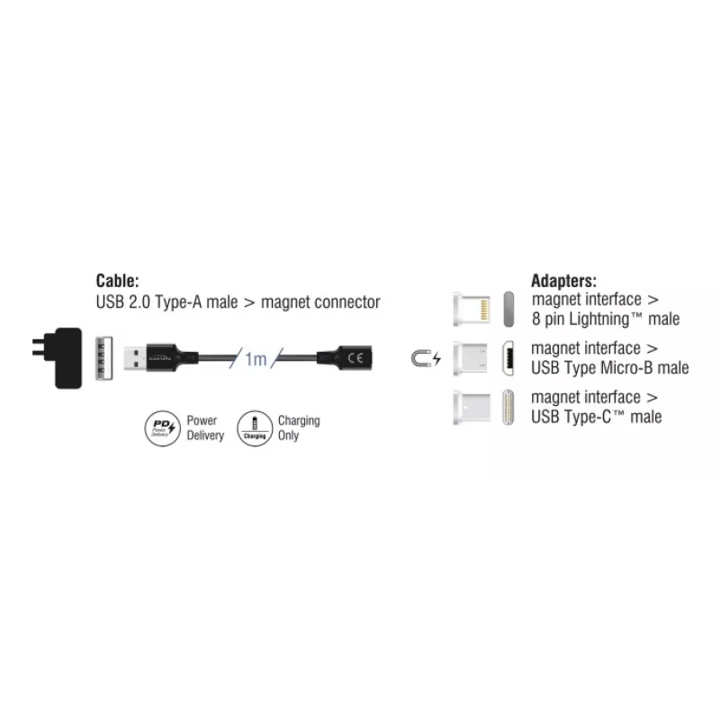 USB kabelis DeLOCK 88165 1 m USB A juodas