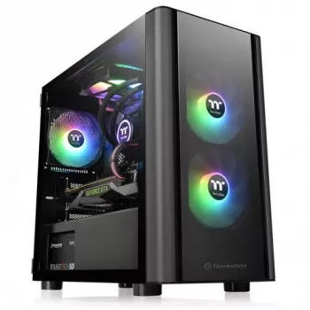 PC korpusas Thermaltake V150 TG Micro Tower juodas