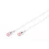 Tinklo kabelis Digitus CAT 6 U/FTP Slim patch cord RJ-45 Cat6 1m pilkas