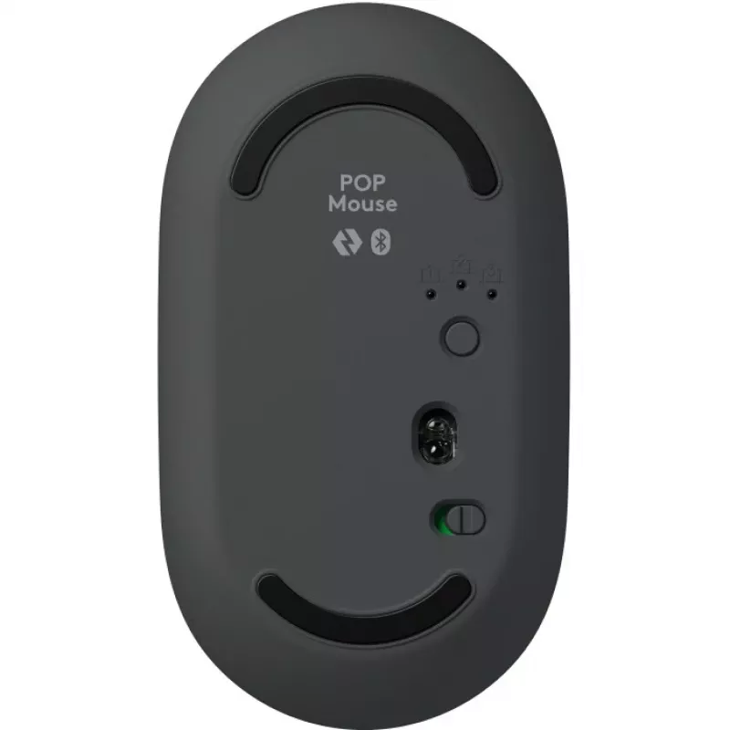 Belaidis klaviatūros ir pelės rinkinys Logitech POP ICON COMBO Swiss, Grafit/Green, Bluetooth, 920-013275