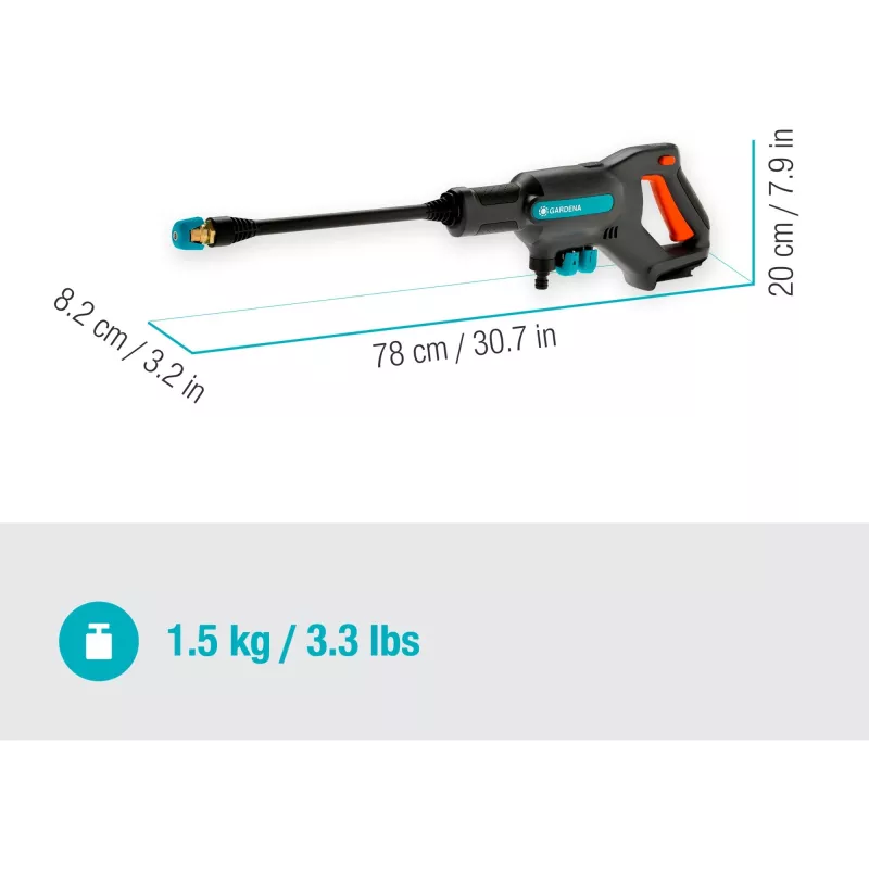 Slėginis plovimo aparatas Gardena AquaClean 24/18V P4A