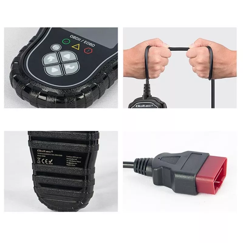 OBDII diagnostinis testeris QOLTEC ProLine 50685 – automobilio OBD-II skaitytuvas 8V/25V sistemoms