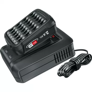 BOSCH Akumuliatoriaus starterio rinkinys 18V 1x 2,5Ah + greitasis įkroviklis AL 18V-44 (juodas, ličio jonų baterija 2,5Ah, POWER FOR ALL ALLIANCE)