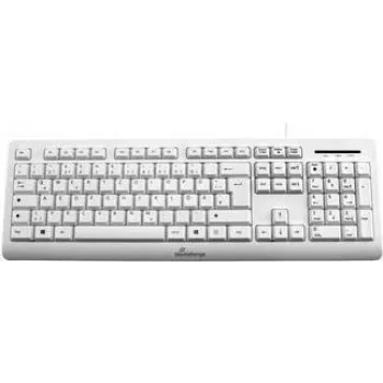Klaviatūra MediaRange MROS110 Office USB QWERTZ vokiška balta