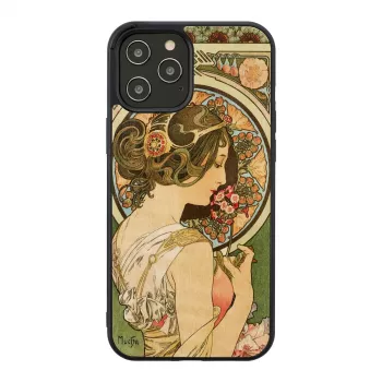Man and Wood dėklas iPhone 12 Pro Max — primrose black