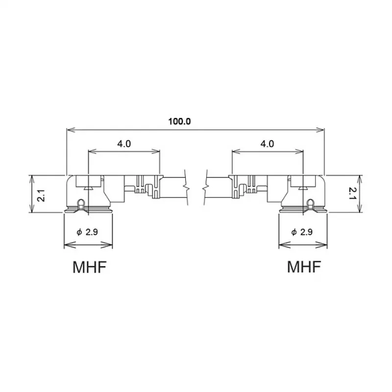 Delock 89607 antenos kabelis, MHF į MHF, 10 cm, juodas
