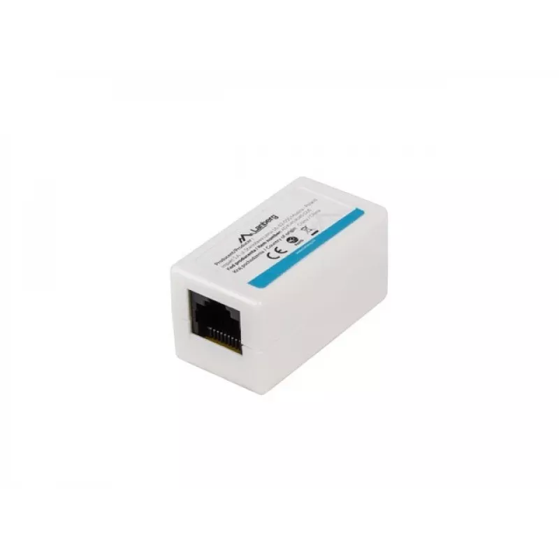 Tinklo jungtis LANBERG AD-RJ45-RJ45-OU6 — balta RJ-45 1 įėjimas į 1 išėjimą
