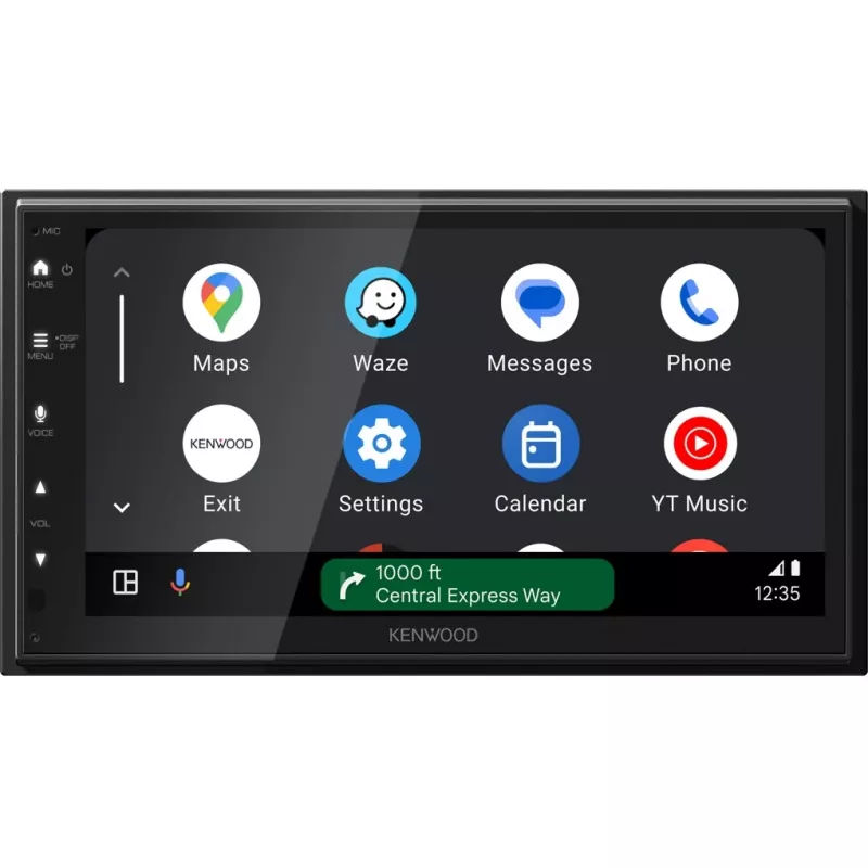 Kenwood dvigubo DIN dydžio moniceiveris su Android Auto, Apple CarPlay, DAB+ imtuvu ir galinio vaizdo kameros jungtimi