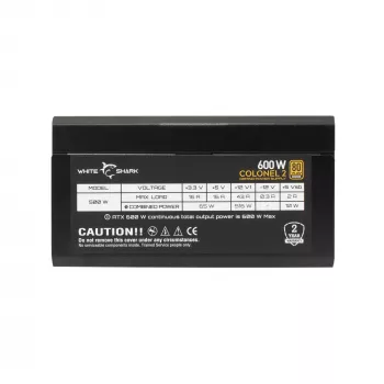 Maitinimo šaltinis White Shark GPSU-B600S Colonel-2 600W