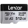 „Lexar“ 512GB UHS-I microSDXC SILVER PLUS atminties kortelė
