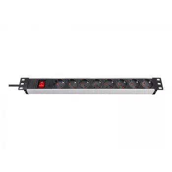 Maitinimo juosta Brennenstuhl Premium-Line Technic Alu 19 inch 1U 8 lizdų
