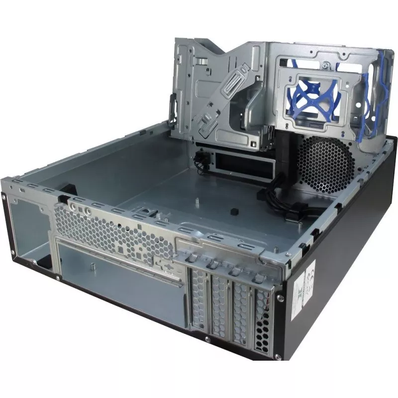 Inter-Tech IT-503 – SFF korpusas – Mini-ATX – be maitinimo šaltinio (TFX12V) – matinė juoda – USB/Audio (88881270)