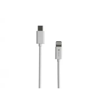 USB-C į Lightning laidas Natec NKA-2150, 1 m, baltas