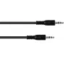 Omnitronic 3,5 mm stereo kabelis 3 m juodas – garso jungiamasis laidas, modelis 30211605