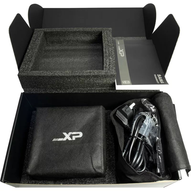 SAMA XPH-850A, maitinimo blokas 1x 12 kaiščių didelės galios GPU, 3x PCIe, kabelių valdymas, 850 W