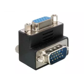 Delock Adapter VGA Kištukas/Lizdas 90° kampu (65171)