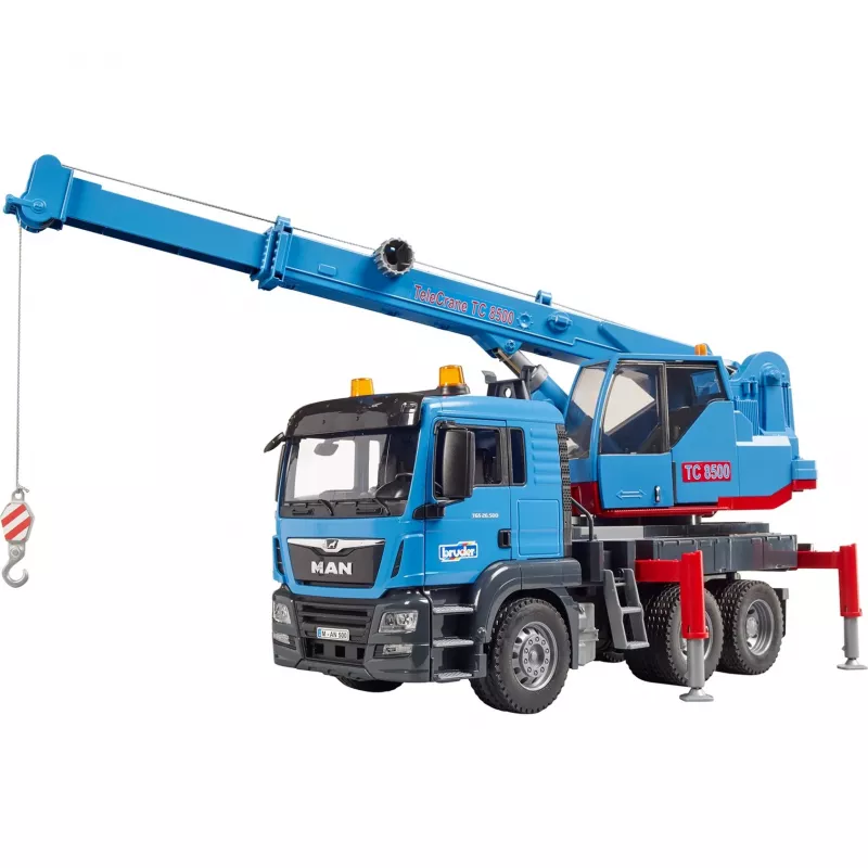 Sunkvežimis su kranu BRUDER MAN TGS Kran-LKW mėlynas ABS 03771