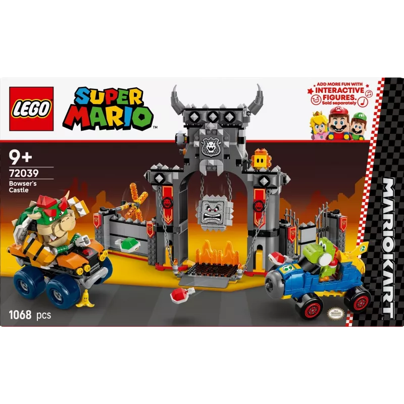 LEGO 72039 Super Mario Bowserio tvirtovė su Mario Kart – interaktyvus konstravimo rinkinys