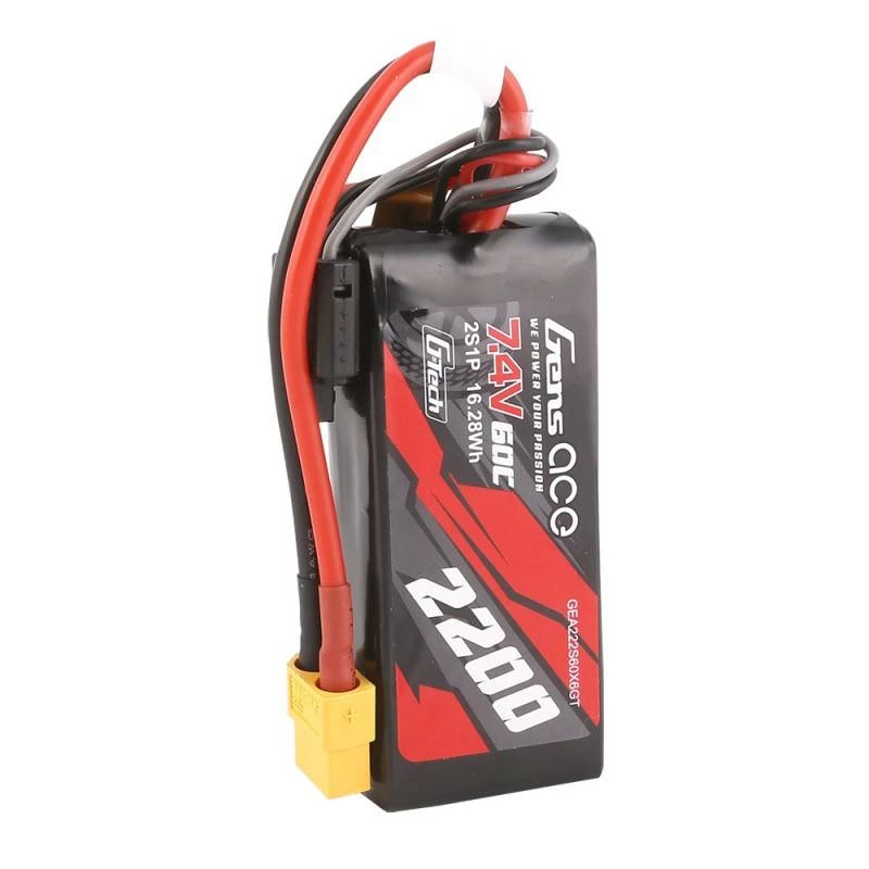 Gens ace G-Tech 2200mAh 7.4V 60C 2S1P LiPo akumuliatorius