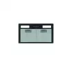 Sieninis gartraukis CATA 02030408 — 492 mm, 645 m³/h, metaliniai riebalų filtrai, LED apšvietimas
