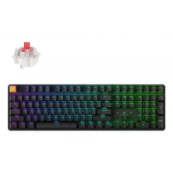 Belaidė klaviatūra Keychron J5 – US išdėstymas – Super Red Linear – juoda