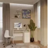 Stalinis kompiuterinis stalas PORTO Desk Right White, 985×510×755 mm, 1 stalčius, klaviatūros lentyna