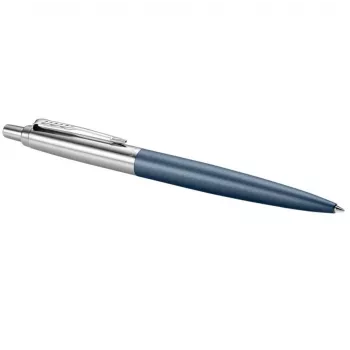 Parker 2068359 – užsegamas ištraukiamas tušinukas, mėlynas, nerūdijantis plienas