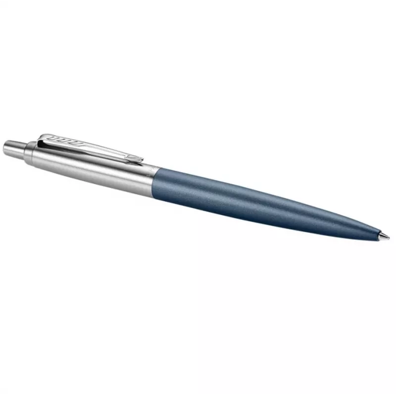 Parker 2068359 – užsegamas ištraukiamas tušinukas, mėlynas, nerūdijantis plienas