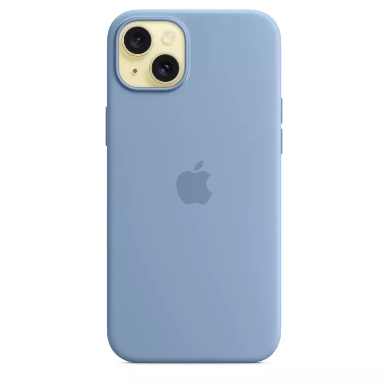 Apple iPhone 15 Plus Silikoninis Dėklas su MagSafe - Žiemos Mėlyna