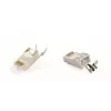 RJ45 jungtys GEMBIRD CAT7 8P8C auksuotos 15µm FTP/SFTP pakuotė 50 vnt.