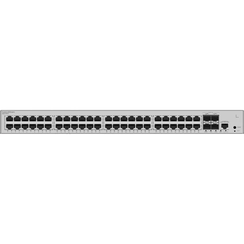 Komutatorius HUAWEI S310-48P4X — 48x Gigabit Ethernet (10/100/1000) RJ-45, 4x SFP+, PoE, 1U stovas