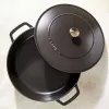 ZWILLING STAUB BRAISERS apvali keptuvė 28 cm, juoda, dugno Ø 22,2 cm