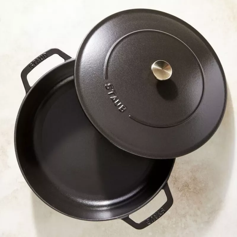 ZWILLING STAUB BRAISERS apvali keptuvė 28 cm, juoda, dugno Ø 22,2 cm