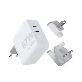 Xtorm 67W GaN-Ultra kelioninis įkroviklis su USB-C PD laidu