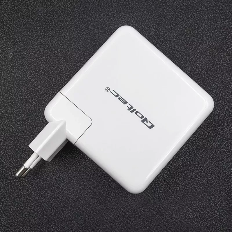 Qoltec GaN Charger FAST 108W | 5-20V | 3-4.7A | USB C | Baltas