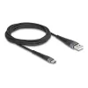 DeLOCK USB kabelis USB 2.0 2 m USB A USB C juodas 81122