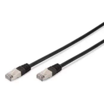 Tinklo laidas Digitus CAT 5e SF/UTP Patch Cord juodas 3 m