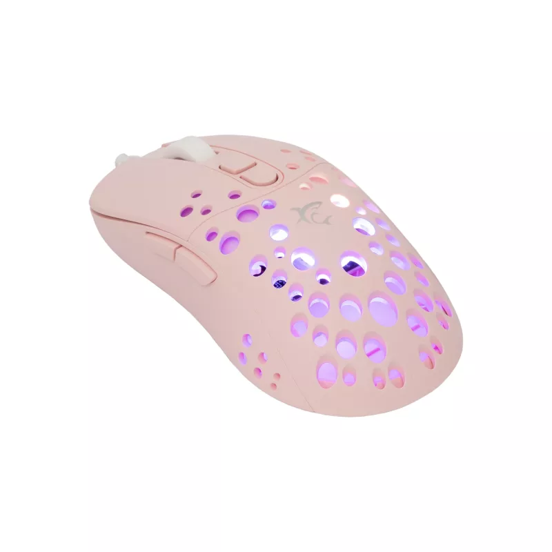 Pelė White Shark GM-9004 Tristan-2 rožinė RGB USB