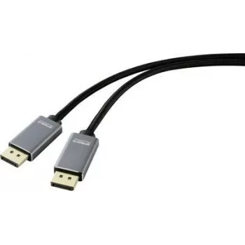 SpeaKa Professional DisplayPort kabelis [1x DisplayPort kištukas - 1x DisplayPort kištukas] 5.00 m Juoda (SP-8993892)