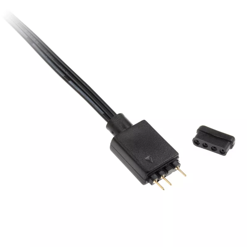 Adapteris Kolink 4 kontaktų ventiliatoriui į 3 kontaktų 5V ARGB, 0,4 m