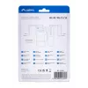 PoE tester LANBERG NT-0402 – tinklo kabelių testeris su RJ-45/RJ-11 palaikymu, LED indikatoriais, maitinimo indikatoriumi, įjungimo/išjungimo mygtuku